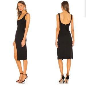 NBD Thom Midi Dress in Black